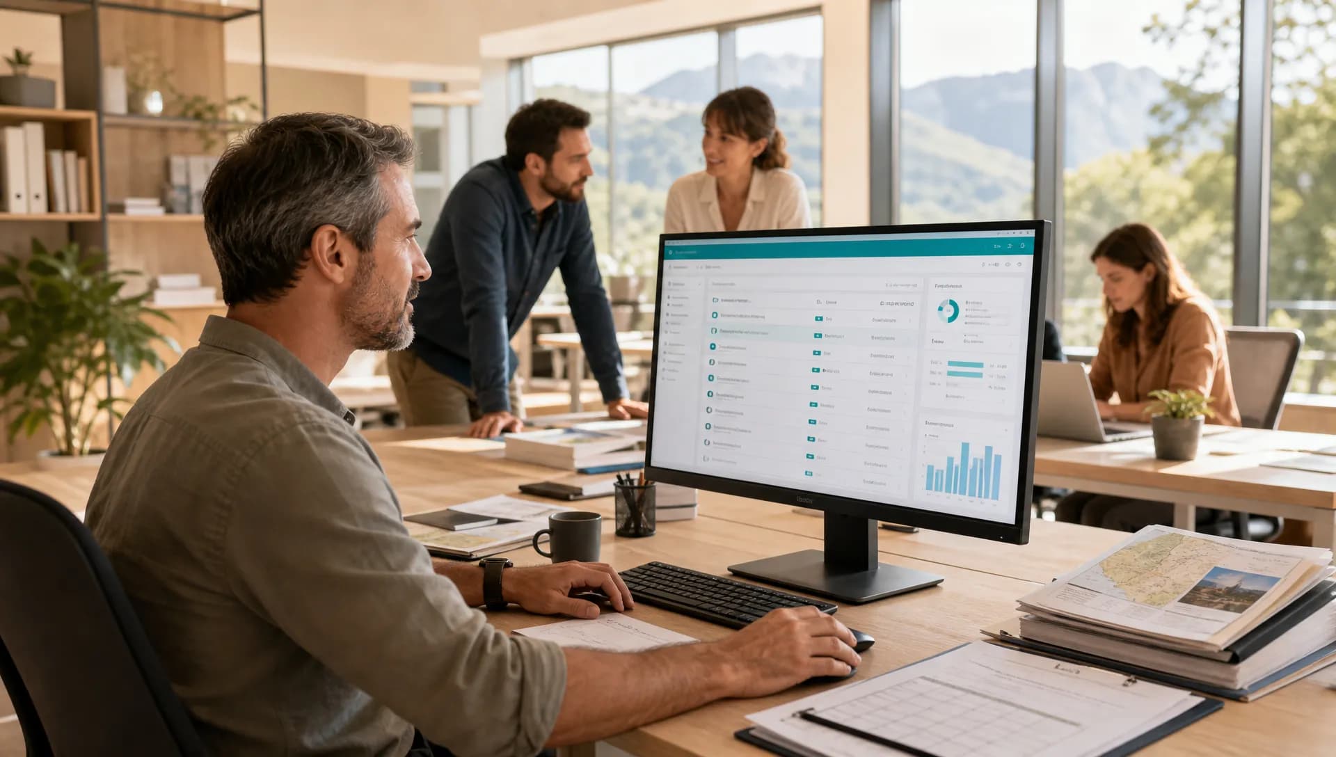 Responsable exploitation consultant un tableau de bord IA pour réduire les ressaisies transport.